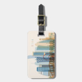 Stadt-Skyline Dohas, Qatar | Gepäckanhänger (Vorderseite vertikal)