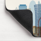 Stadt-Skyline Dohas, Qatar | Mousepad (Ecke)