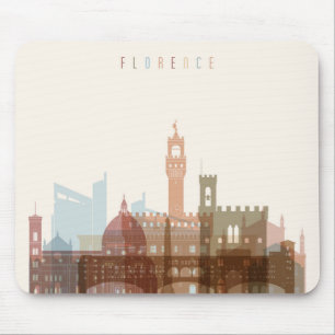 Stadt-Skyline Florenz, Italien   Mousepad