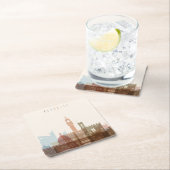 Stadt-Skyline Florenz, Italien | Rechteckiger Pappuntersetzer (Vor Ort)