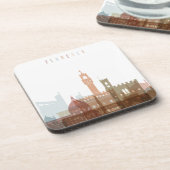 Stadt-Skyline Florenz, Italien | Untersetzer (Linke Seite)