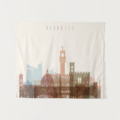 Stadt-Skyline Florenz, Italien | Wandteppich (Vorderseite (Horizontal))