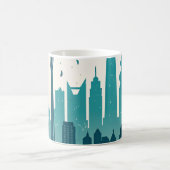 Stadt-Skyline-Geburtstagskarte Kaffeetasse (Mittel)