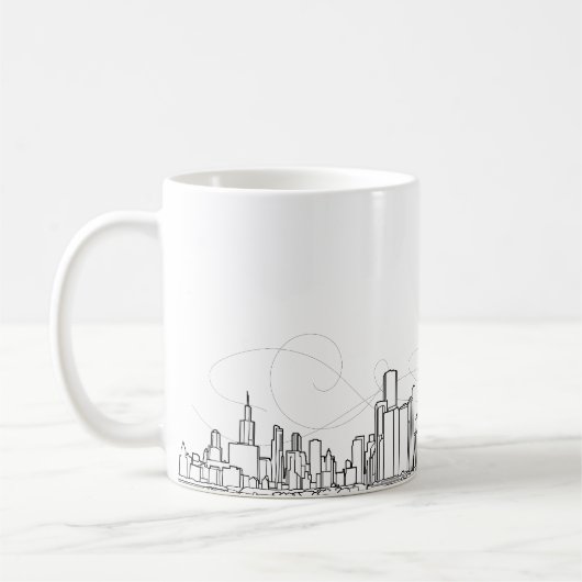 Stadt-Skyline Kaffeetasse (Links)