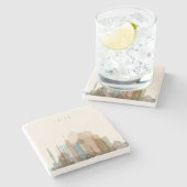 Stadt-Skyline Kairos, Ägypten | Steinuntersetzer (Seitenansicht)