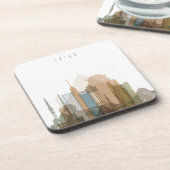 Stadt-Skyline Kairos, Ägypten | Untersetzer (Linke Seite)