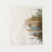 Stadt-Skyline Kairos, Ägypten | Wandteppich (Vorderseite)