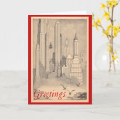 Stadt-Skyline-Karte Karte (Gelbe Blume)