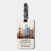 Stadt-Skyline Kölns, Deutschland | Gepäckanhänger (Rückseite vertikal)