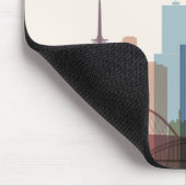 Stadt-Skyline Kölns, Deutschland | Mousepad (Ecke)