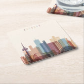 Stadt-Skyline Kölns, Deutschland | Rechteckiger Pappuntersetzer (angewinkelt)