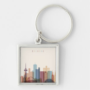 Stadt-Skyline Kölns, Deutschland   Schlüsselanhänger