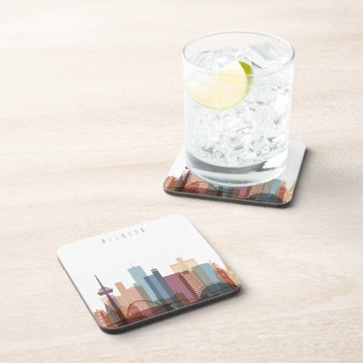 Stadt-Skyline Kölns, Deutschland | Untersetzer (Rechte Seite)