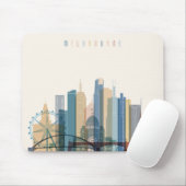 Stadt-Skyline Melbournes, Australien | Mousepad (Mit Mouse)