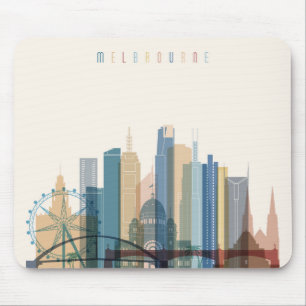 Stadt-Skyline Melbournes, Australien   Mousepad
