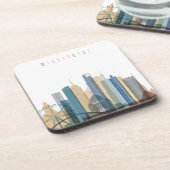 Stadt-Skyline Melbournes, Australien | Untersetzer (Linke Seite)