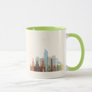 Stadt-Skyline Oslos, Norwegen   Tasse
