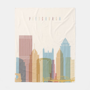 Stadt-Skyline Pittsburghs, Pennsylvania   Fleecedecke