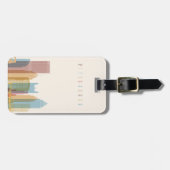 Stadt-Skyline Pittsburghs, Pennsylvania | Gepäckanhänger (Vorderseite horizontal)