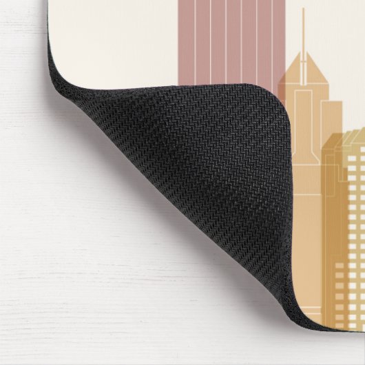 Stadt-Skyline Pittsburghs, Pennsylvania | Mousepad (Ecke)