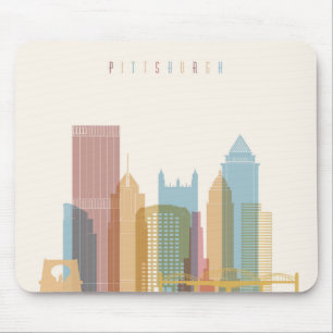 Stadt-Skyline Pittsburghs, Pennsylvania   Mousepad