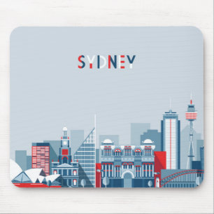 Stadt-Skyline Sydneys Australien Mousepad