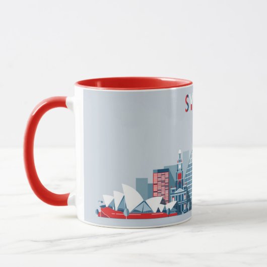 Stadt-Skyline Sydneys Australien Tasse (Links)