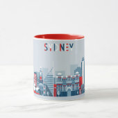 Stadt-Skyline Sydneys Australien Tasse (Zentrum)