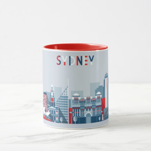 Stadt-Skyline Sydneys Australien Tasse (Zentrum)