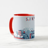 Stadt-Skyline Sydneys Australien Tasse (Vorderseite Links)