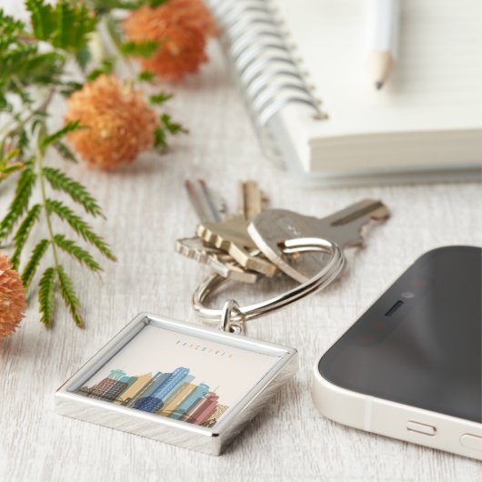 Stadt-Skyline Vancouvers, Kanada | Schlüsselanhänger (Seite)