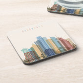 Stadt-Skyline Vancouvers, Kanada | Untersetzer (Linke Seite)