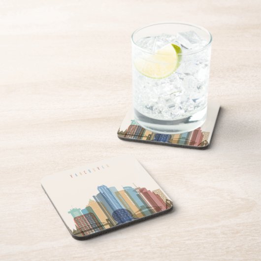 Stadt-Skyline Vancouvers, Kanada | Untersetzer (Rechte Seite)