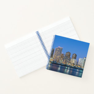 Stadt-Skyline von Waikiki Notizblock