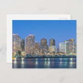 Stadt Skyline von Waikiki Postkarte (Vorne/Hinten)