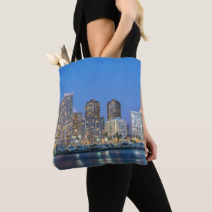 Stadt Skyline von Waikiki Tasche