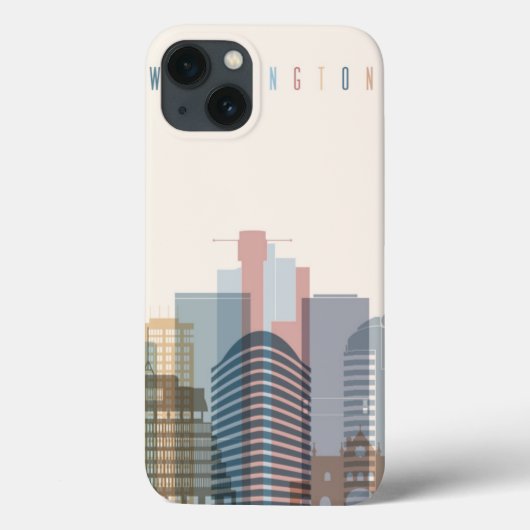 Stadt-Skyline Wellingtons, Neuseeland | Case-Mate iPhone Hülle (Rückseite)