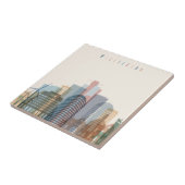 Stadt-Skyline Wellingtons, Neuseeland | Fliese (Seite)