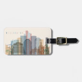 Stadt-Skyline Wellingtons, Neuseeland | Gepäckanhänger (Vorderseite horizontal)