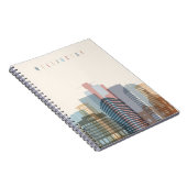 Stadt-Skyline Wellingtons, Neuseeland | Notizblock (Rechte Seite)