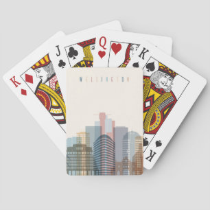 Stadt-Skyline Wellingtons, Neuseeland Spielkarten