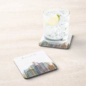 Stadt-Skyline Wellingtons, Neuseeland | Untersetzer (Rechte Seite)