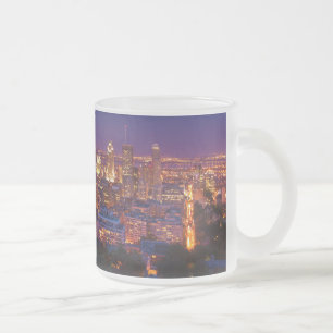 Stadt-SkylineBelvedere Kondiaronk Montreals Kanada Mattglastasse