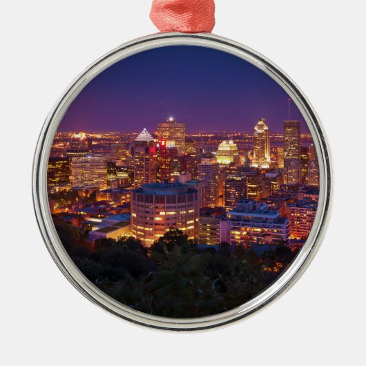 Stadt-SkylineBelvedere Kondiaronk Montreals Kanada Ornament Aus Metall (Vorne)