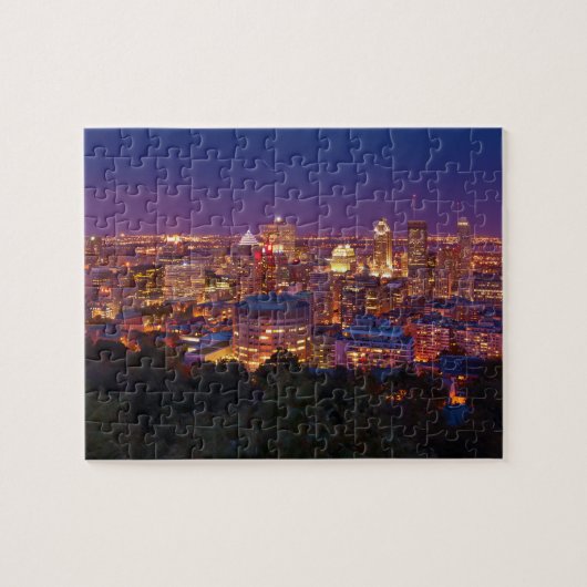 Stadt-SkylineBelvedere Kondiaronk Montreals Kanada Puzzle (Horizontal)