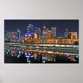 Stadt so hell Panoramablick Poster (Vorne)