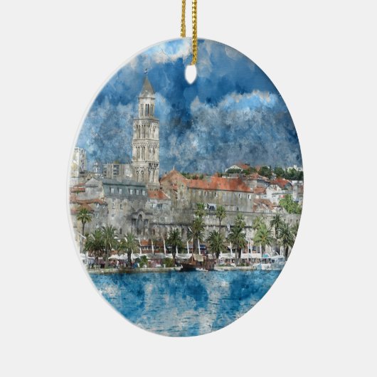 Stadt Split in Kroatien Keramikornament (Rechts)