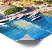 Stadt Split in Kroatien Poster (Ecke)