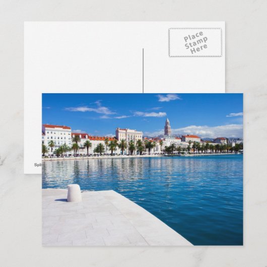 Stadt Split in Kroatien Postkarte (Vorne/Hinten)