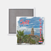 Stadt Split in Kroatien, Reise Magnet (Vorderseite/Rückseite)